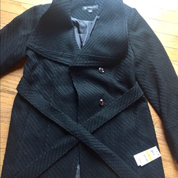 inc textured wrap coat